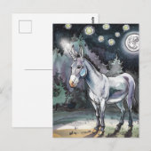 Schattige ezel eenhoorn briefkaart (Voorkant / Achterkant)