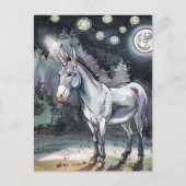 Schattige ezel eenhoorn briefkaart (Voorkant)