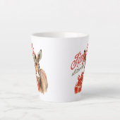 schattige ezel jingle helemaal met kerst latte mok (Voorkant)