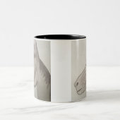 Schattige ezel tweekleurige koffiemok (Center)