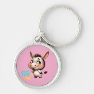 Schattige Ezel voor Kerstmis 2024 - Perfect Gift Sleutelhanger
