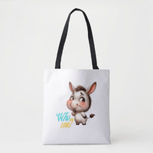 Schattige Ezel voor Kerstmis 2024 - Perfect Gift Tote Bag