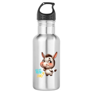 Schattige Ezel voor Kerstmis 2024 - Perfect Gift Waterfles