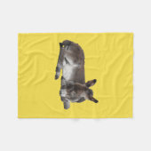 Schattige ezelveulen fleece deken (Voorkant (Horizontaal))