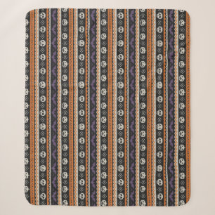 Schattige, fair isle/kleurwerk Halloween schedel & Sherpa Deken