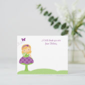 Schattige Fairy Flat Note-kaarten Briefkaart (Staand voorkant)