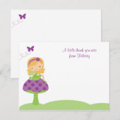 Schattige Fairy Flat Note-kaarten Briefkaart (Voorkant / Achterkant)