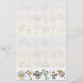 Schattige Fairy Mermaid Angel Briefpapier (Voorkant)