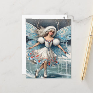 Schattige fairy out ijskap briefkaart