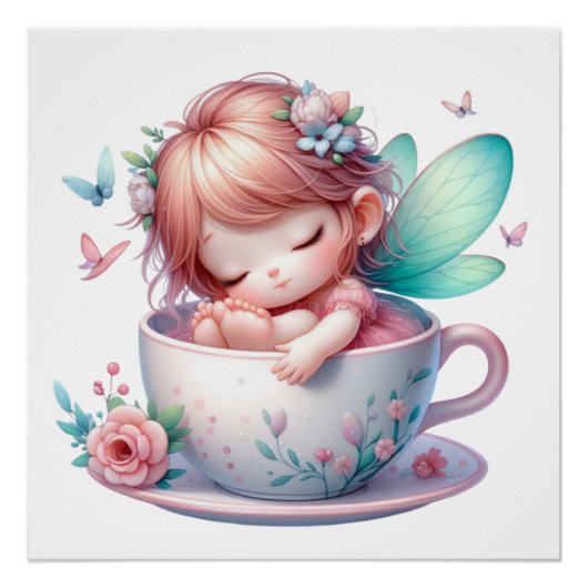 Schattige Fairy Poster (Voorkant)