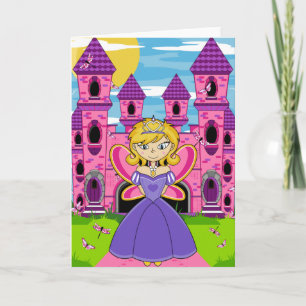 Schattige Fairy Princess Wenskaart Kaart