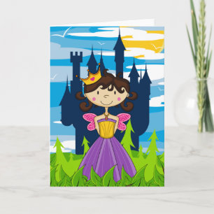 Schattige Fairy Princess Wenskaart Kaart