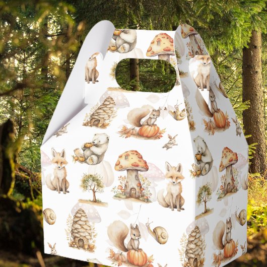 Schattige Fairy Woodland dierpatroon Bedankdoosjes
