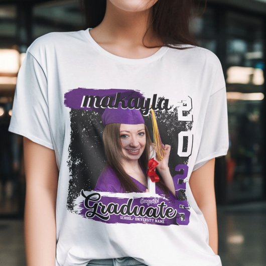 Schattige Familie Afstuderen Gepersonaliseerde Fot T-shirt