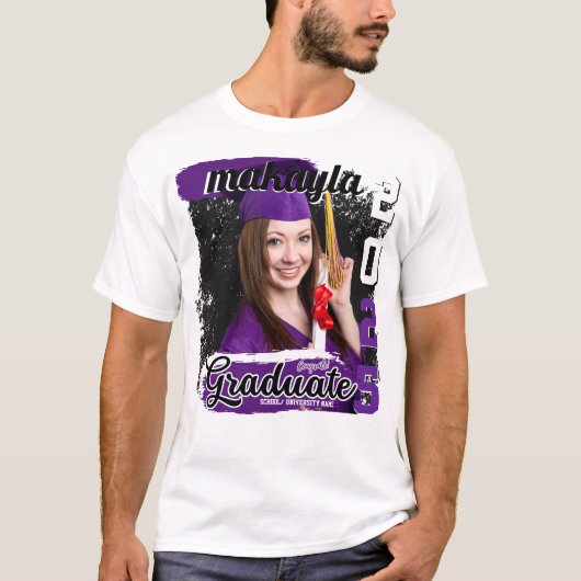 Schattige Familie Afstuderen Gepersonaliseerde Fot T-shirt (Voorkant)