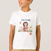 Schattige Familie Dier T-shirt (Voorkant)