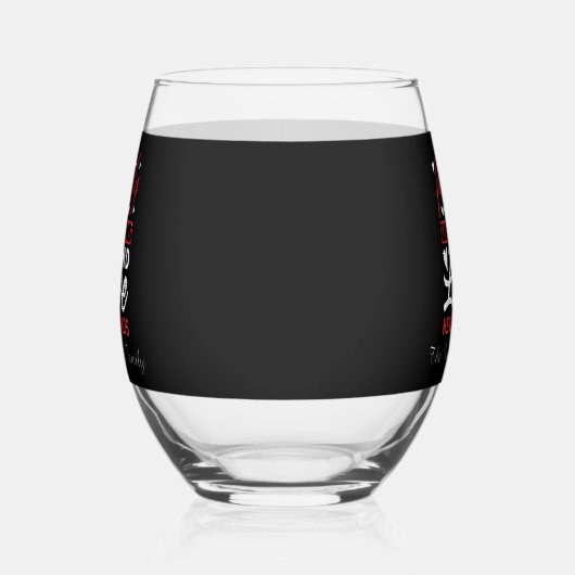 Schattige Familie liefde voeg naam en datum toe Wijnglas Zonder Voet (Links)