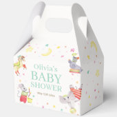Schattige Fancy Circus Carnaval Animals Baby showe Bedankdoosjes (Voorkant)