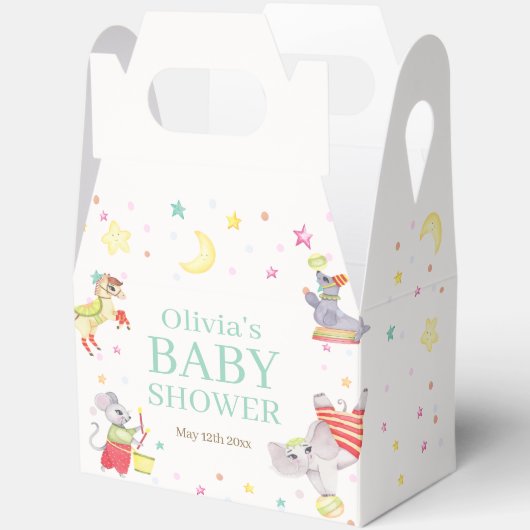 Schattige Fancy Circus Carnaval Animals Baby showe Bedankdoosjes (Open)