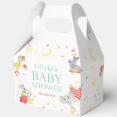 Schattige Fancy Circus Carnaval Animals Baby showe Bedankdoosjes (Achterkant)