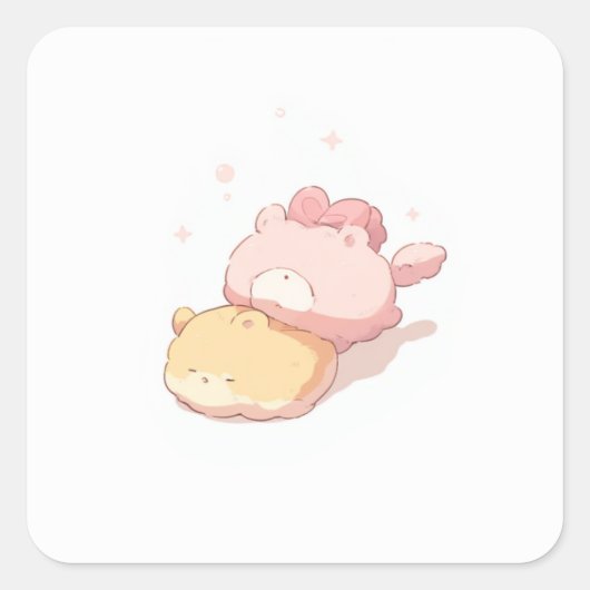 Schattige fantasie Sticker (Voorkant)
