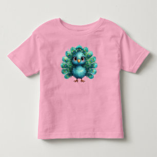 Schattige fantasie whimische blauwe pauw kinder shirts