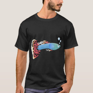 Schattige fantasierijke guppy cartoonillustratie t-shirt