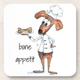 Schattige Fantasievolle Hond Kok Bier Onderzetter