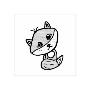 Schattige Fantasievolle Vos Rubberstempel