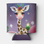 Schattige Fantasy Baby Giraffe met Holly Blikjeskoeler (Voorkant)