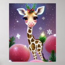 Schattige Fantasy Baby Giraffe met Holly
