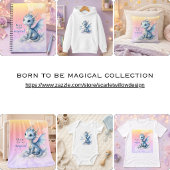 Schattige Fantasy Draak | Geboren om Magisch te Zi Poster