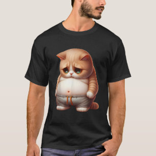 Schattige Fat Cat Art Design Fat Kitten Cat Lover T-shirt