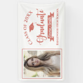 Schattige Faux Roos Gold Class van 2024 Foto Afstu Spandoek (Verticaal)