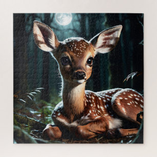 Schattige fawn-hert legpuzzel