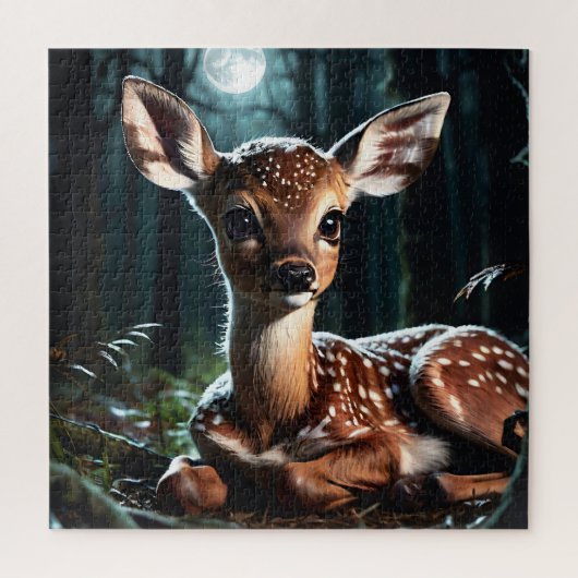 Schattige fawn-hert legpuzzel (Verticaal)