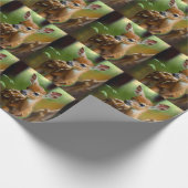 Schattige Fawn in Bossen Cadeaupapier (Hoek)