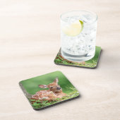 Schattige Fawn leg onder een boom Bier Onderzetter (Rechterzijde)