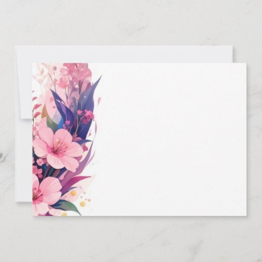 Schattige Fawn Princess Woodland Meisje Baby showe Kaart (Achterkant)