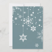 Schattige Fawn | Winter Snow Forest Baby shower Kaart (Achterkant)