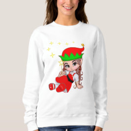 Schattige fee-elf met sterren trui