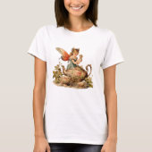 Schattige  fee en theepot t-shirt (Voorkant)
