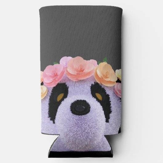 Schattige feest als een Panda Naam Seltzer Koelbox Seltzer Blikjeskoeler (Achterkant)