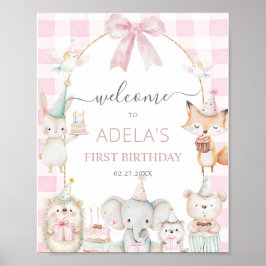 Schattige Feest Dieren Leuk Om Eén Te Zijn 1e Verj Poster