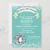 Schattige Feest Verjaardag Jongen sneeuwvlokken Pi Kaart (Voorkant)