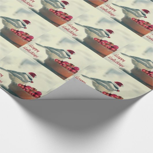 Schattige feestdag cadeaupapier (Hoek)