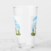 schattige feestdag glas (Rechts)