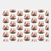 Schattige feestdag met prettige kerst inpakpapier vel (Voorkant)