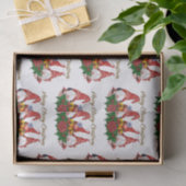 Schattige feestdag met prettige kerst tissuepapier (Geschenk)