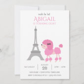 Schattige feestdag roze olifantentoren kaart (Voorkant)